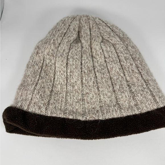 Rugged Wear/Jacob Ash Men’s Oatmeal Ragg Wool Beanie, Polyester Lined - Picture 2 of 3